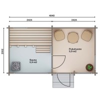 Баня из бруса 3.5
